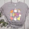SPED Teacher Halloween Spooky Special Education Team Men Women Kids Women's Heather T-Shirt Athletic Heather
