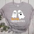 Spooky Inequalities Ghosts Halloween Math Teacher Women's Heather T-Shirt Athletic Heather Spooky Inequalities Ghosts Halloween Math Teacher Women's Heather T-Shirt Athletic Heather