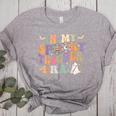 In My Spooky Teacher Era Groovy Hippie Retro Ghost Halloween Men Women Kids Women's Heather T-Shirt Athletic Heather In My Spooky Teacher Era Groovy Hippie Retro Ghost Halloween Men Women Kids Women's Heather T-Shirt Athletic Heather