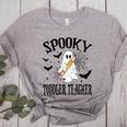 Spooky Toddler Teacher Halloween School Women's Heather T-Shirt Athletic Heather Spooky Toddler Teacher Halloween School Women's Heather T-Shirt Athletic Heather