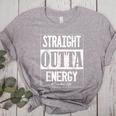 Straight Outta Energy Teacher Life Back To School Teacher Women's Heather T-Shirt Athletic Heather