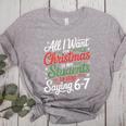 Students Saying 6-7 67 Six Seven Teacher Christmas Women's Heather T-Shirt Athletic Heather Students Saying 6-7 67 Six Seven Teacher Christmas Women's Heather T-Shirt Athletic Heather