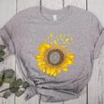 Sunflower Puzzle Pieces Autism Awareness For Mom Teacher For Women Women's Heather T-Shirt Athletic Heather