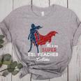 This Is My Super ESL Teacher Costume Lazy Halloween Women's Heather T-Shirt Athletic Heather