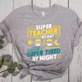 Super Teacher By Day Super Tired By Night Superheroes School Women's Heather T-Shirt Athletic Heather Super Teacher By Day Super Tired By Night Superheroes School Women's Heather T-Shirt Athletic Heather
