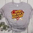 Super Teacher's Assistant Educational Superhero Women's Heather T-Shirt Athletic Heather Super Teacher's Assistant Educational Superhero Women's Heather T-Shirt Athletic Heather
