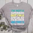 Superhero & Special Education Teacher Men Women Women's Heather T-Shirt Athletic Heather