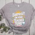 Surprise I'M Your Teacher Today Sub Substitute Teacher Women's Heather T-Shirt Athletic Heather Surprise I'M Your Teacher Today Sub Substitute Teacher Women's Heather T-Shirt Athletic Heather