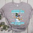 Surviving The Teacher Life Pjs Pajamas Christmas Xmas Teache Women's Heather T-Shirt Athletic Heather