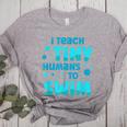 Swimming Teacher I Teach Tiny Humans To Swim Swim Instructor Women's Heather T-Shirt Athletic Heather