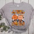 I Teach The Coolest Pumpkins In The Patch Teacher Halloween Women's Heather T-Shirt Athletic Heather