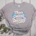 I Teach The Cutest Little Dolphins Cute Animal Teacher Women's Heather T-Shirt Athletic Heather I Teach The Cutest Little Dolphins Cute Animal Teacher Women's Heather T-Shirt Athletic Heather