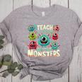 I Teach The Cutest Little Monsters Teacher Halloween Outfit Women's Heather T-Shirt Athletic Heather I Teach The Cutest Little Monsters Teacher Halloween Outfit Women's Heather T-Shirt Athletic Heather