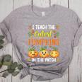I Teach The Cutest Pumpkins Halloween Teacher Women's Heather T-Shirt Athletic Heather I Teach The Cutest Pumpkins Halloween Teacher Women's Heather T-Shirt Athletic Heather