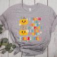 I Teach The Cutest Pumpkins Kindergarten Teacher Halloween Women's Heather T-Shirt Athletic Heather