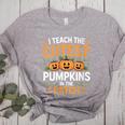 I Teach The Cutest Pumpkins In The Patch Halloween Teacher Women's Heather T-Shirt Athletic Heather