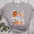 I Teach The Cutest Pumpkins In The Patch Halloween Teacher Women's Heather T-Shirt Athletic Heather