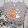 i Teach The Cutest Pumpkins In The Patch Teacher Halloween Women's Heather T-Shirt Athletic Heather