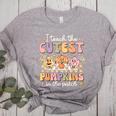 I Teach The Cutest Pumpkins In The Patch Teacher Retro Women's Heather T-Shirt Athletic Heather