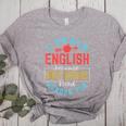 I Teach English Because Math Teachers Need Heroes Too Women's Heather T-Shirt Athletic Heather