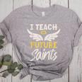 I Teach Future Saints Catholic Educator Teacher Women's Heather T-Shirt Athletic Heather I Teach Future Saints Catholic Educator Teacher Women's Heather T-Shirt Athletic Heather