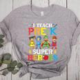 I Teach Pre-K Superheroes Students Teacher Back To School Women's Heather T-Shirt Athletic Heather I Teach Pre-K Superheroes Students Teacher Back To School Women's Heather T-Shirt Athletic Heather