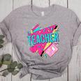 Teacher 90s Retro Colorful Teacher Of The 90s Back To School Women's Heather T-Shirt Athletic Heather Teacher 90s Retro Colorful Teacher Of The 90s Back To School Women's Heather T-Shirt Athletic Heather