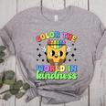 Teacher Back To School Color In Kindness Crayon Pencil Women's Heather T-Shirt Athletic Heather Teacher Back To School Color In Kindness Crayon Pencil Women's Heather T-Shirt Athletic Heather