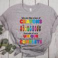 Teacher We Are Like a Box Of Crayons Back To School Women's Heather T-Shirt Athletic Heather Teacher We Are Like a Box Of Crayons Back To School Women's Heather T-Shirt Athletic Heather