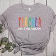 Teacher Of The Deaf ASL Teacher & Deaf Awareness Women's Heather T-Shirt Athletic Heather Teacher Of The Deaf ASL Teacher & Deaf Awareness Women's Heather T-Shirt Athletic Heather