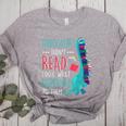 Teacher Dinosaurs Didnt Read Look What Happened Book Reading Women's Heather T-Shirt Athletic Heather Teacher Dinosaurs Didnt Read Look What Happened Book Reading Women's Heather T-Shirt Athletic Heather