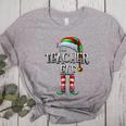 The Teacher Elf Shirt Matching Family Christmas Elf Men Women Kids Women's Heather T-Shirt Athletic Heather