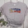 Teacher Filipino Vintage Heritage DNA Flag Women's Heather T-Shirt Athletic Heather Teacher Filipino Vintage Heritage DNA Flag Women's Heather T-Shirt Athletic Heather