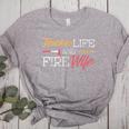 Teacher And Firefighter Wife Shirt Teacher Life Fire Wife Women's Heather T-Shirt Athletic Heather Teacher And Firefighter Wife Shirt Teacher Life Fire Wife Women's Heather T-Shirt Athletic Heather