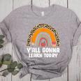 Teacher First Day Of School Y'All Gonna Learn Today Women's Heather T-Shirt Athletic Heather Teacher First Day Of School Y'All Gonna Learn Today Women's Heather T-Shirt Athletic Heather