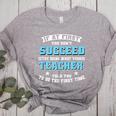 Teacher If At First You Don't Succeed Try Doing What Your Women's Heather T-Shirt Athletic Heather Teacher If At First You Don't Succeed Try Doing What Your Women's Heather T-Shirt Athletic Heather