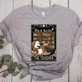 The Teacher Ghost Book Reading Books Lover Halloween Women's Heather T-Shirt Athletic Heather