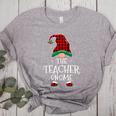 Teacher Gnome Xmas Family Matching Plaid Christmas Gnomes Women's Heather T-Shirt Athletic Heather Teacher Gnome Xmas Family Matching Plaid Christmas Gnomes Women's Heather T-Shirt Athletic Heather