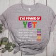 Teacher Growth Mindset Power Of Yet Women's Heather T-Shirt Athletic Heather Teacher Growth Mindset Power Of Yet Women's Heather T-Shirt Athletic Heather