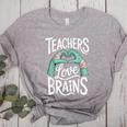 Teacher Halloween Shirt Women Men Teachers Love Brains Women's Heather T-Shirt Athletic Heather Teacher Halloween Shirt Women Men Teachers Love Brains Women's Heather T-Shirt Athletic Heather