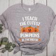 Teacher Halloween I Teach The Cutest Pumpkins In The Patch Women's Heather T-Shirt Athletic Heather Teacher Halloween I Teach The Cutest Pumpkins In The Patch Women's Heather T-Shirt Athletic Heather