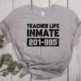 Teacher Life Jail Inmate Prisoner Halloween Costume Women's Heather T-Shirt Athletic Heather