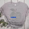 This Teacher Loves Her Police Officer Wife Saying Women's Heather T-Shirt Athletic Heather