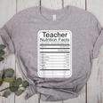 Teacher Nutrition Facts Teachers Nutritional Fact Women's Heather T-Shirt Athletic Heather