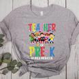 Teacher Of Pre K Superheroes Teacher New School Year Men Women Women's Heather T-Shirt Athletic Heather Teacher Of Pre K Superheroes Teacher New School Year Men Women Women's Heather T-Shirt Athletic Heather