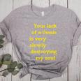 Teacher Or Professor Essay Thesis Writing Joke For Men Women Women's Heather T-Shirt Athletic Heather
