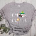 Teacher Puns I'm Tea-Cher Tea Lover Fun Teacher For Men Women Women's Heather T-Shirt Athletic Heather