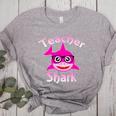 Teacher Shark Female Teacher Women's Heather T-Shirt Athletic Heather Teacher Shark Female Teacher Women's Heather T-Shirt Athletic Heather