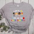 Teacher Shirt I Love My Job For All The Little Reasons Women's Heather T-Shirt Athletic Heather