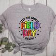 Teacher Student Field Day Let The Games Begin Field Day Women's Heather T-Shirt Athletic Heather Teacher Student Field Day Let The Games Begin Field Day Women's Heather T-Shirt Athletic Heather